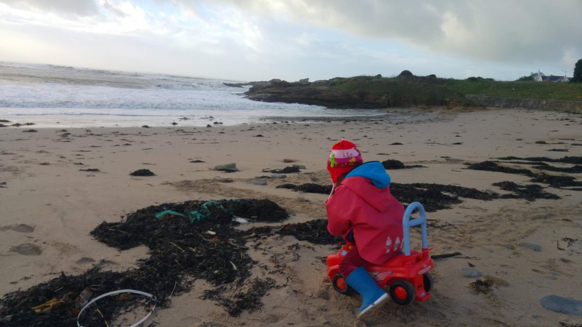 Clémence sur la plage