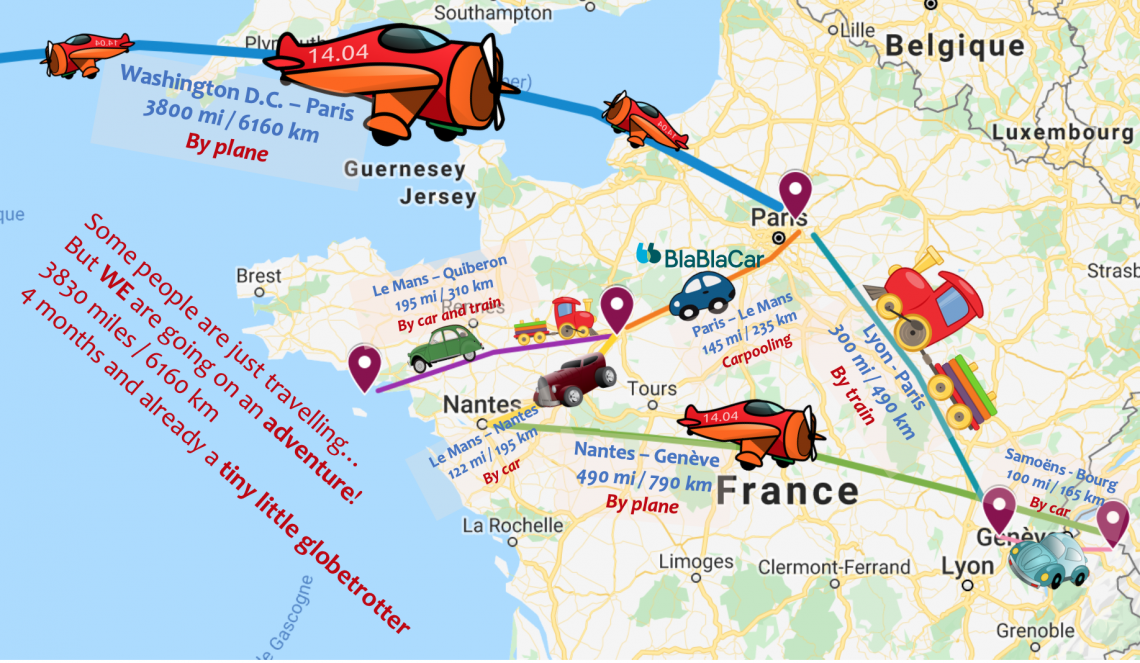 Un long périple aux quatre coins de la France