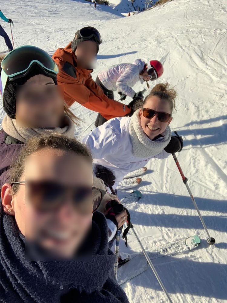 Trop contents de profiter des pistes