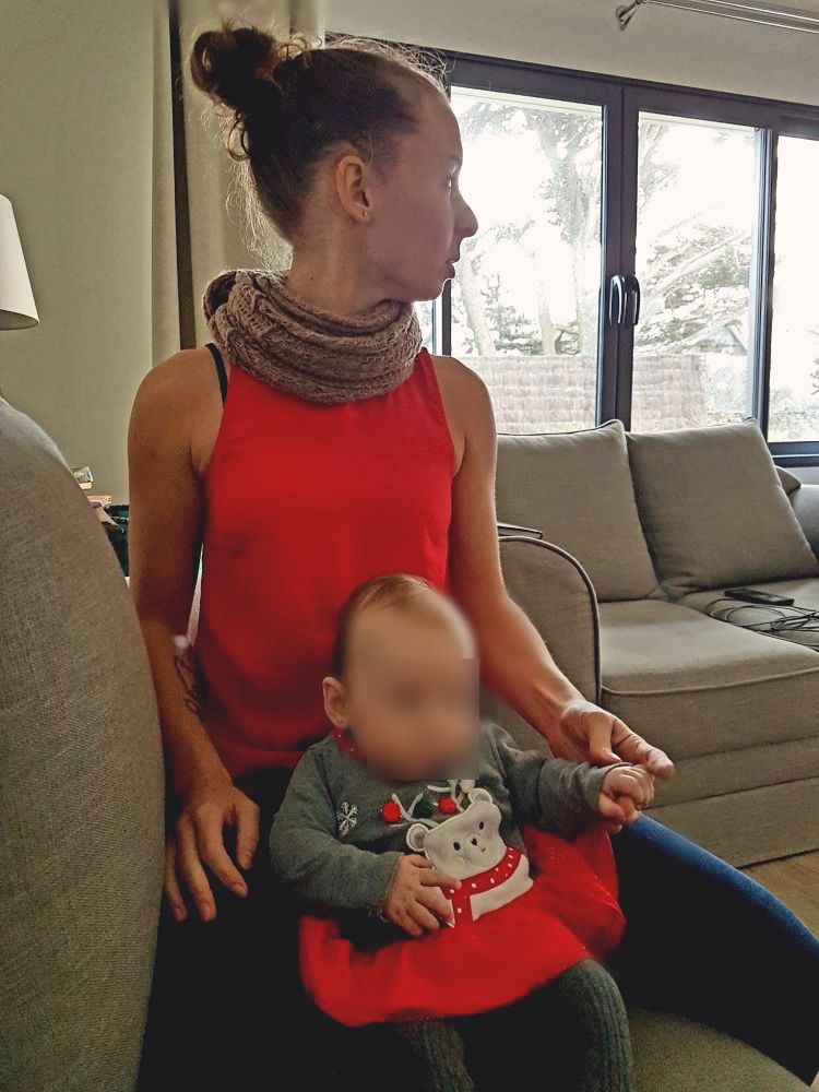 Maman et bébé noël