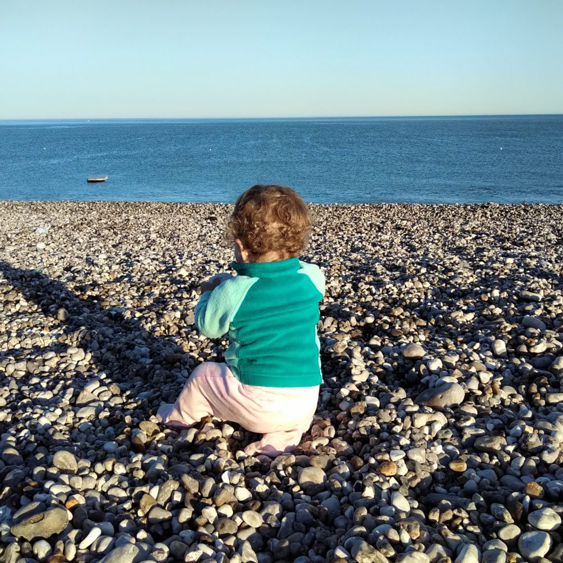 Louise profite du grand air