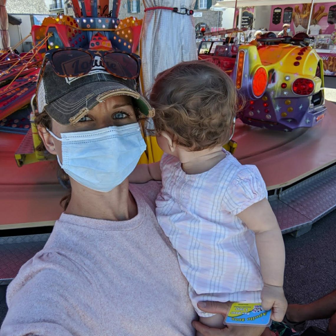 Premier tour de manège pour ma Louisette