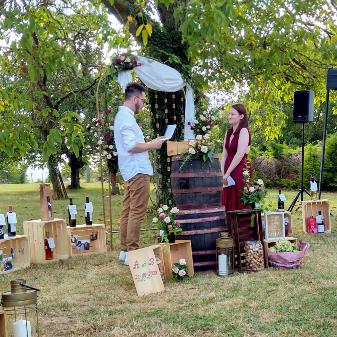 Échange de voeux des mariés