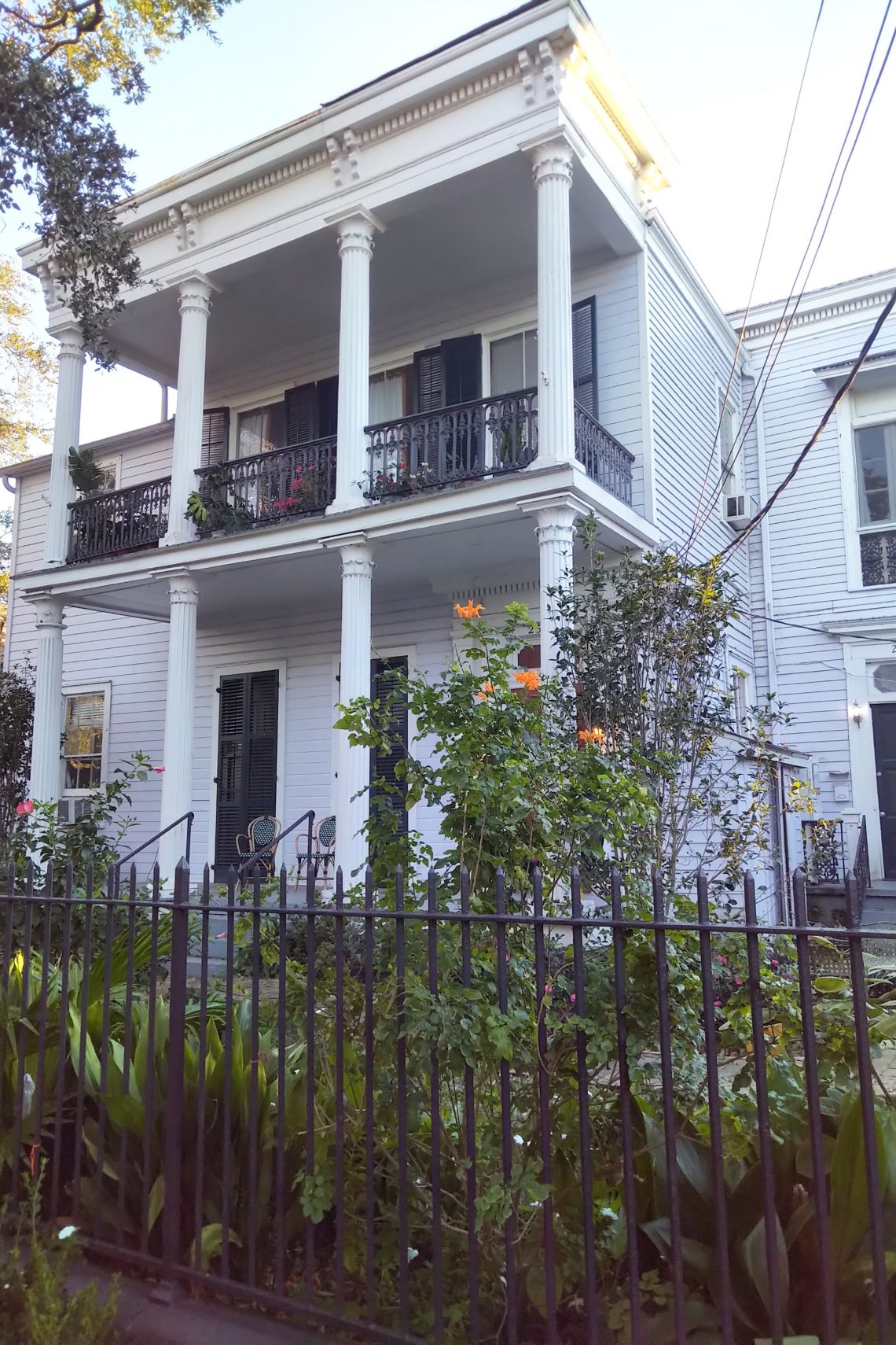 Les vieilles maisons sur Esplanade Avenue Nouvelle Orléans