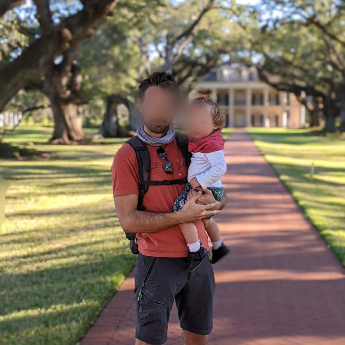 Papa et bébé en louisiane