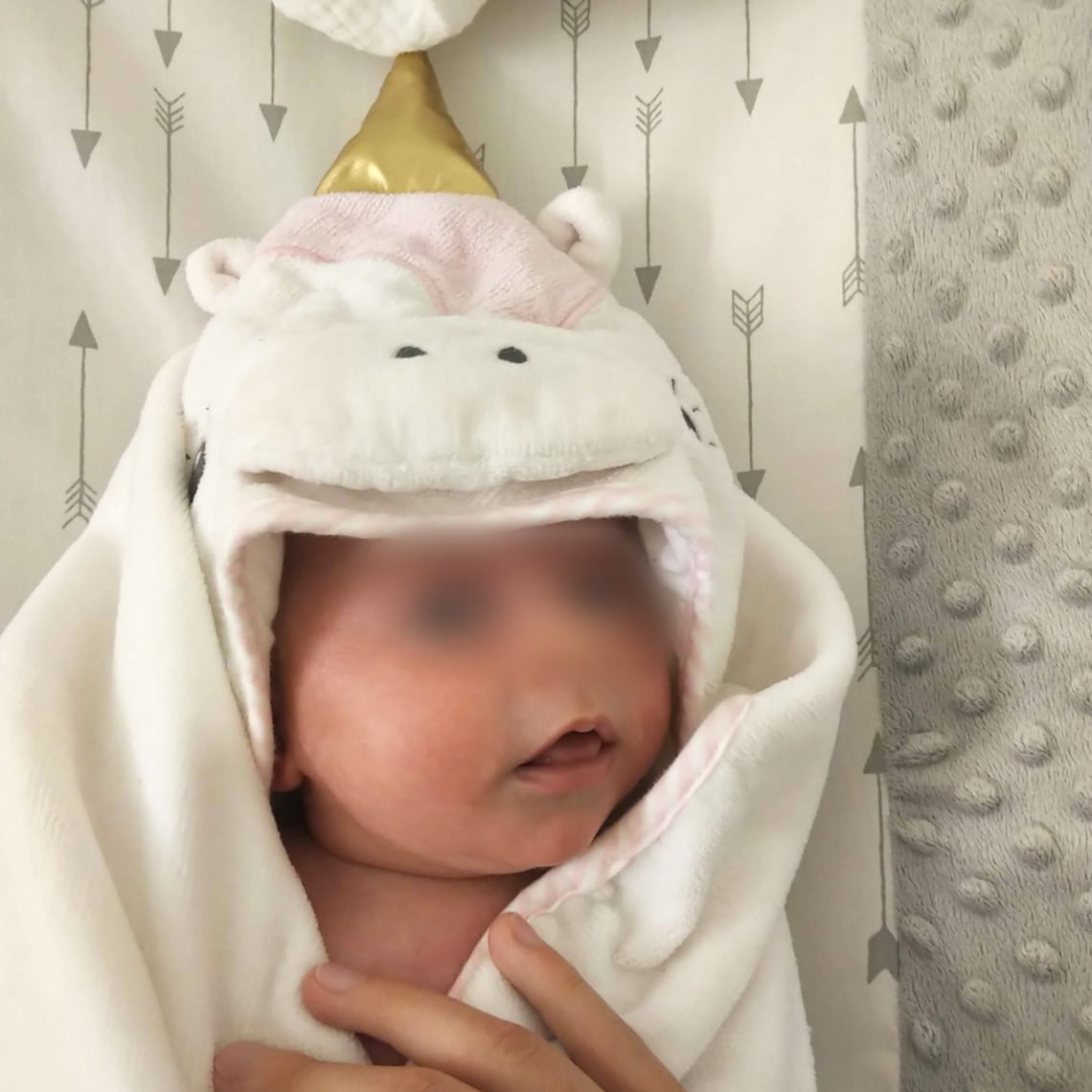 Bébé sort du bain