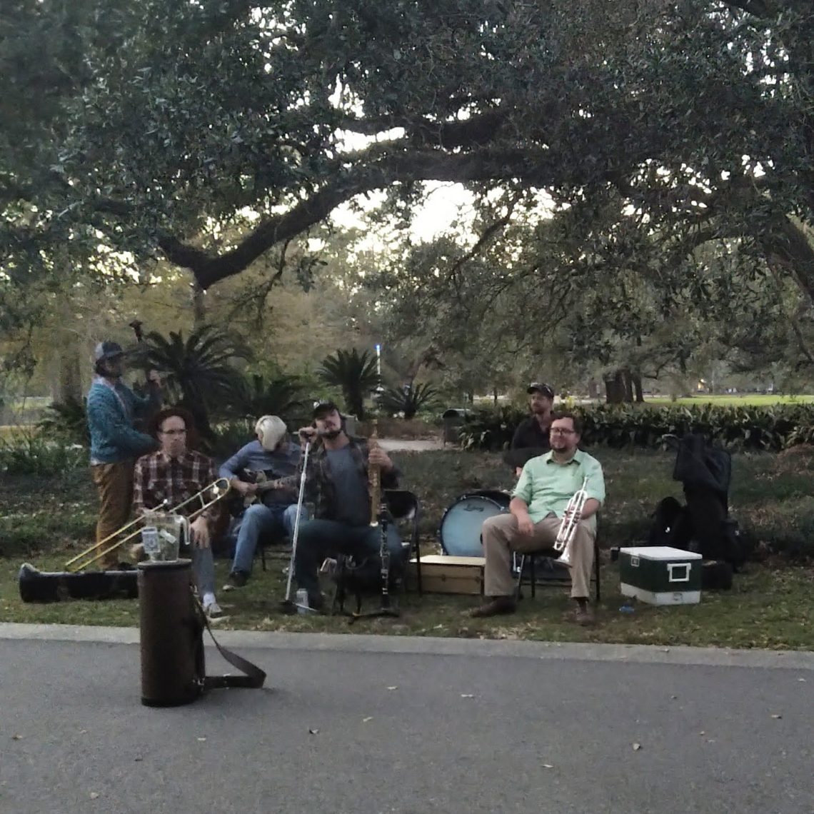groupe de jazz dans le parc audubon