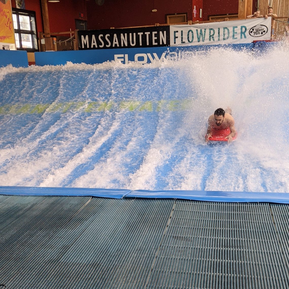 Papa surf au waterpark