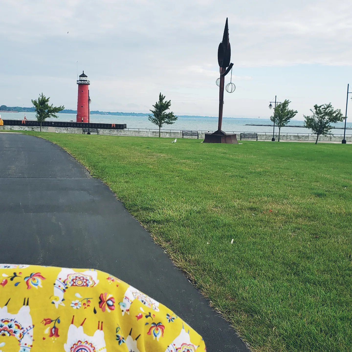 Dernière promenade du voyage avec les enfants à Kenosha
