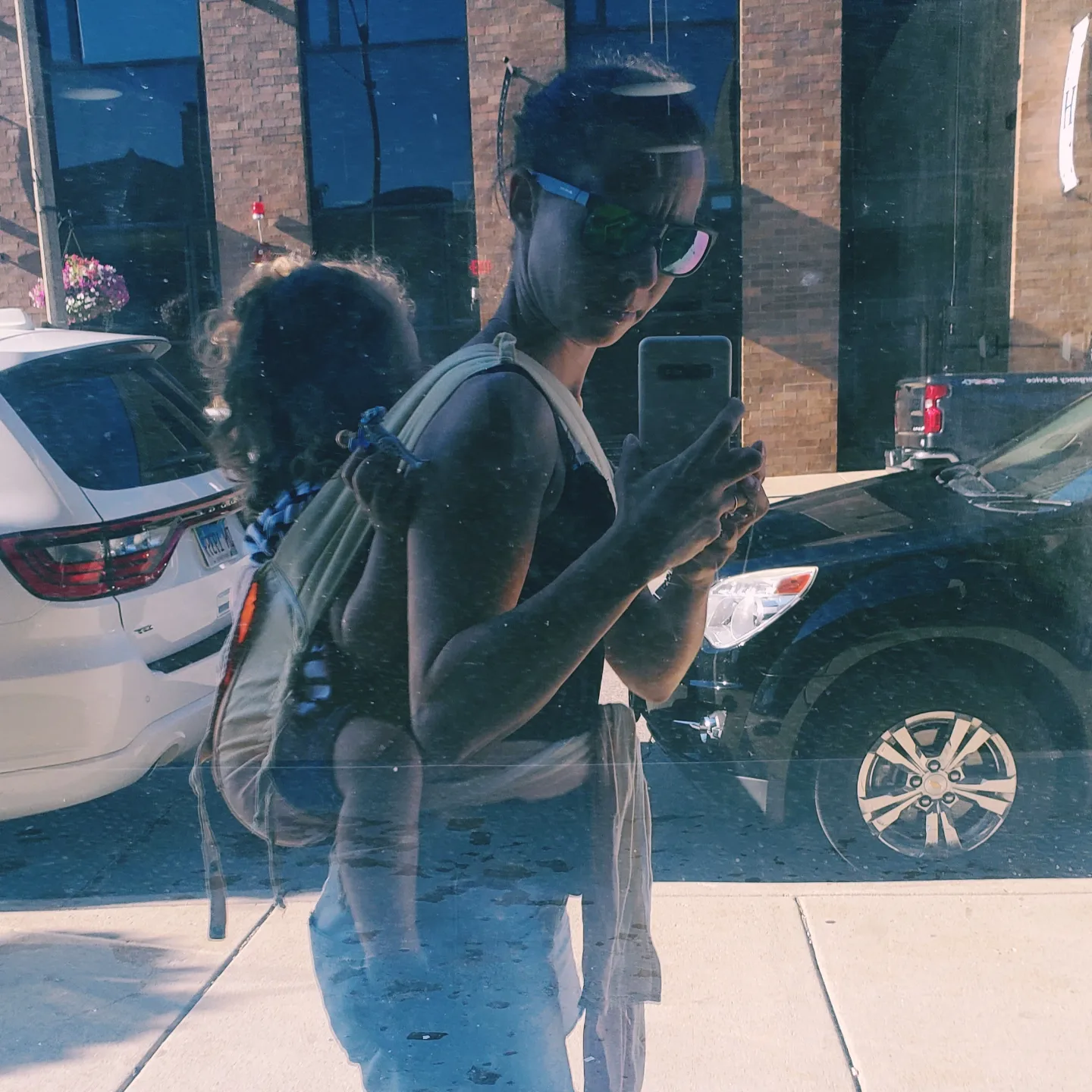 Direction le parc avec ma Louise