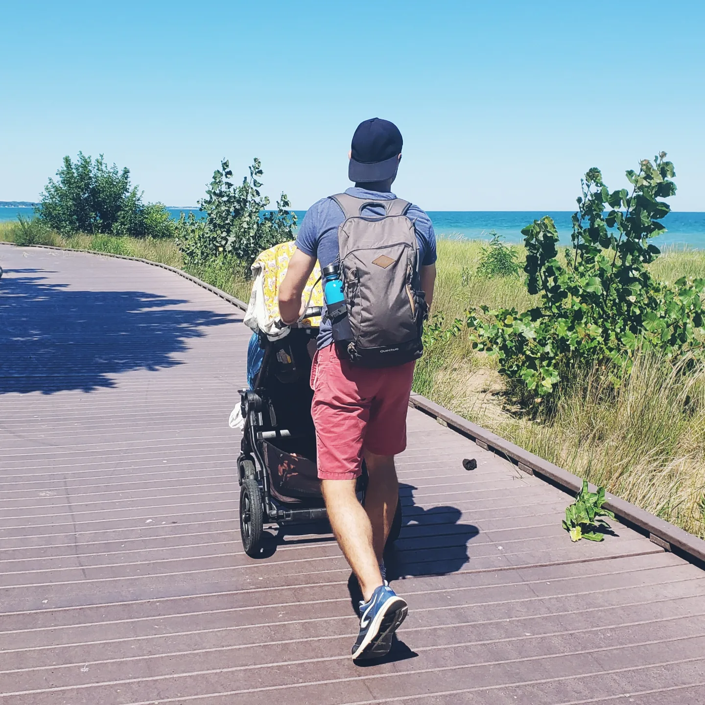 Promenade le long du lac Michigan