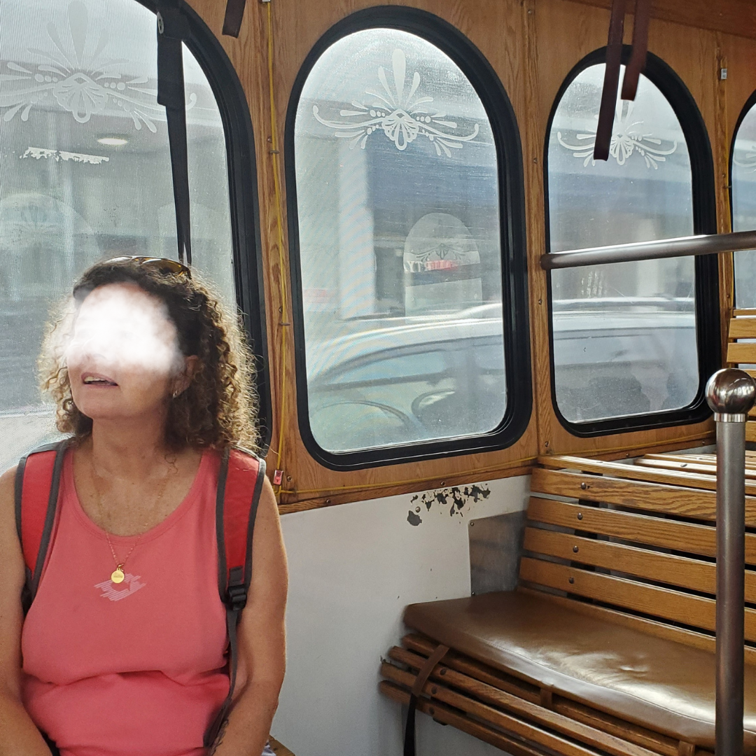 Dans le trolley à Miami avec Mamie