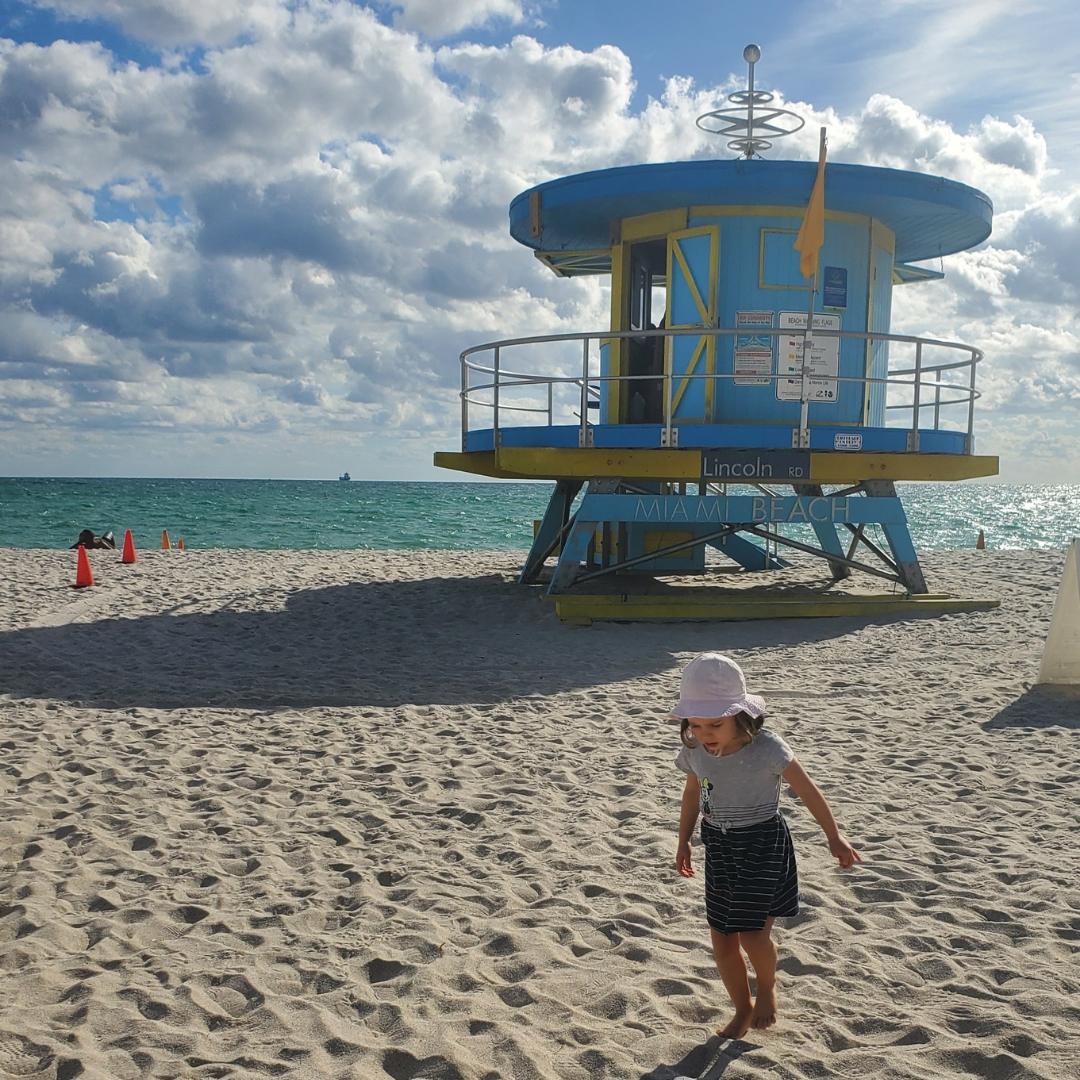 Matinée sur la plage de Miami Beache
