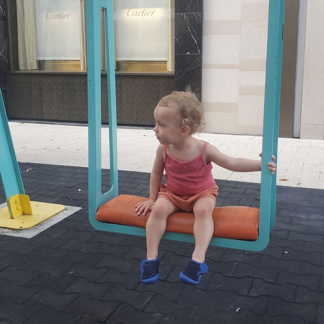 Les balançoires de Miami Design District