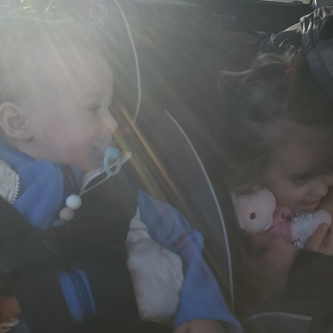 Les enfants dans le taxi