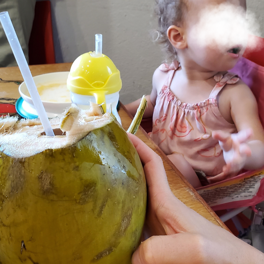 Eaux de coco dans sa noix