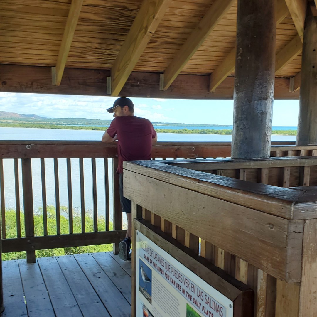 Vue sur la mer des Caraïbes