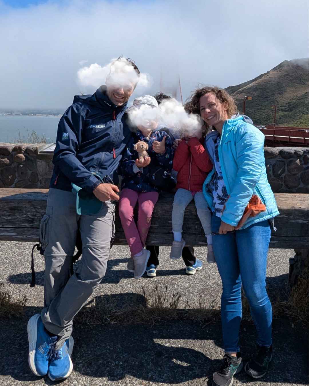 devant le golden gate bridge