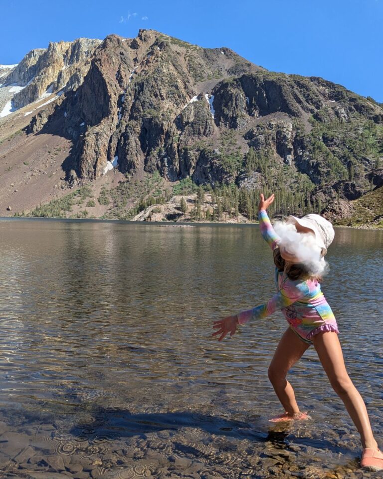 Louise trop ravie de ce campement