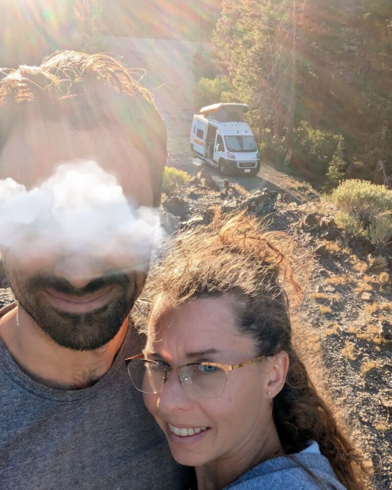 Coucher de soleil au parc de yosemite