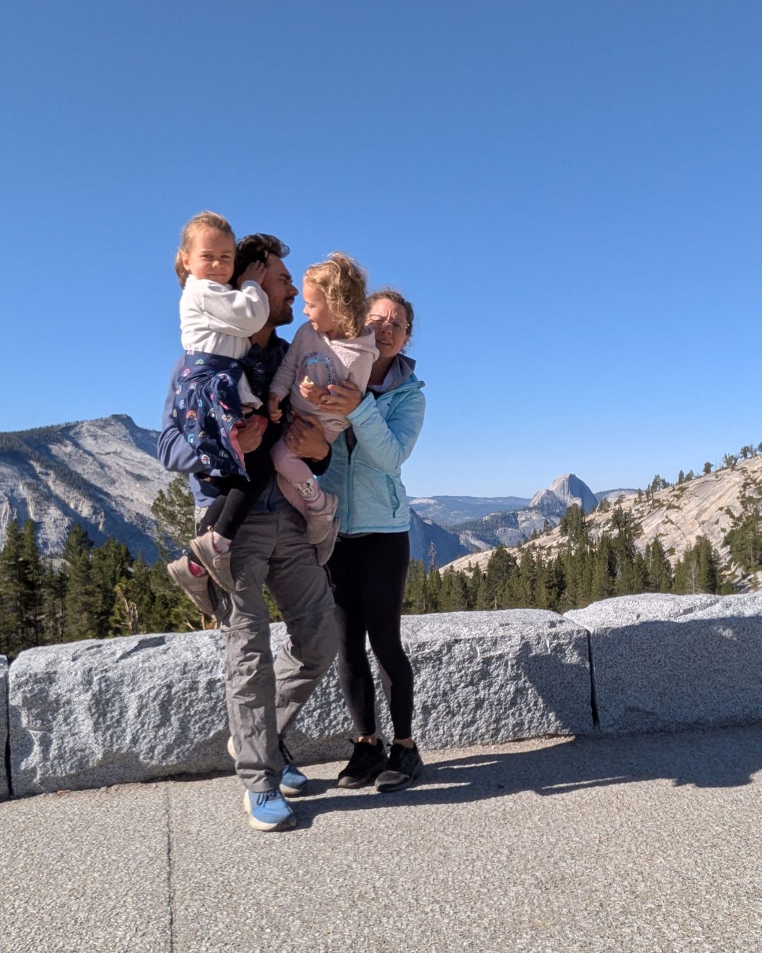 Notre famille au parc de yosemite